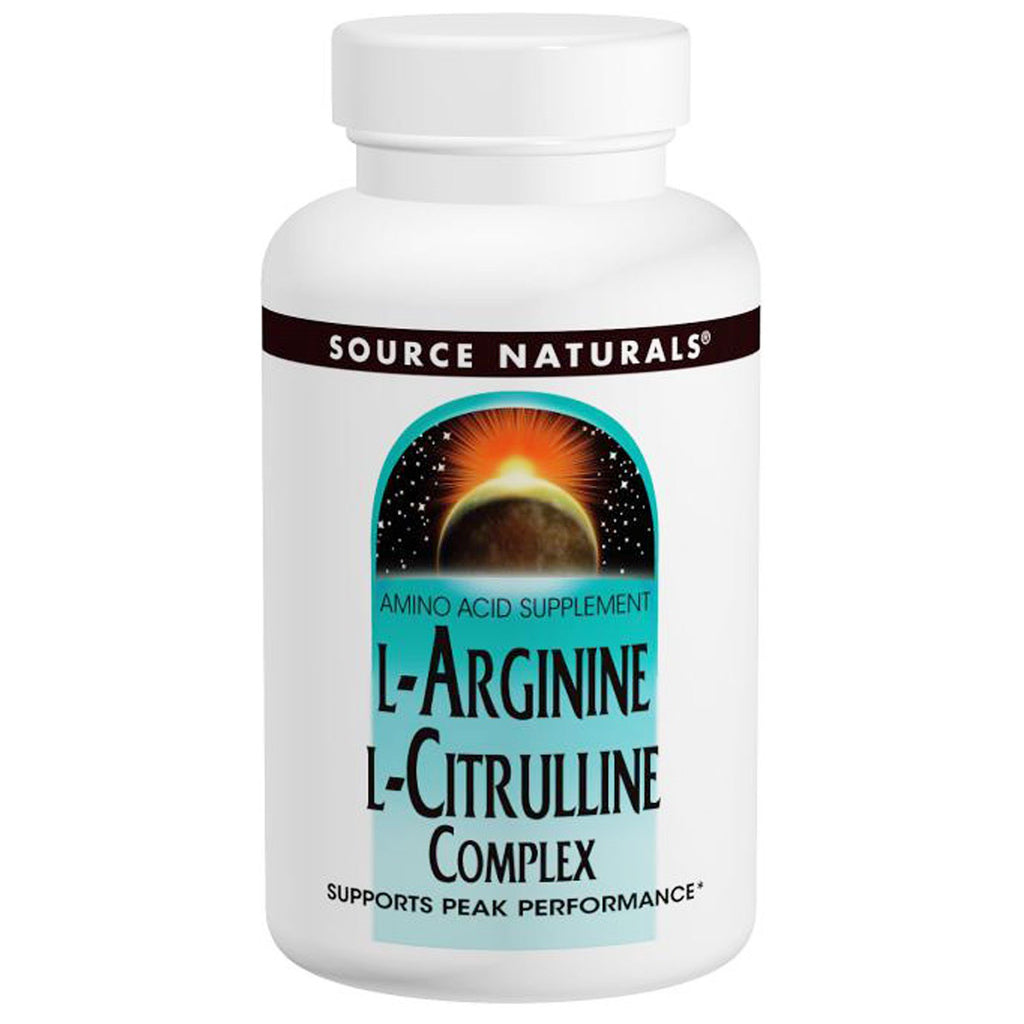 Source Naturals, L-アルギニン L-シトルリン コンプレックス、1,000 mg、120 錠