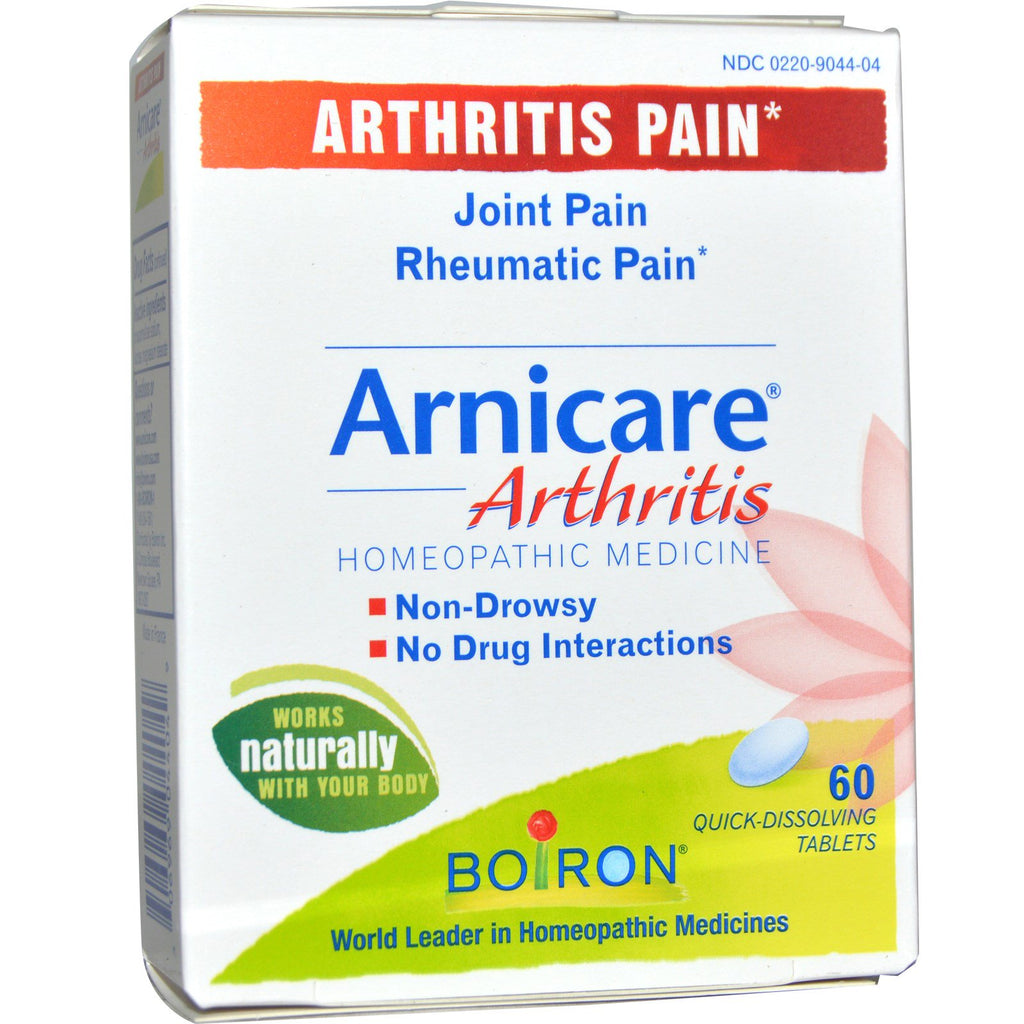 Boiron, Arnicare, Artritis, 60 tabletas de disolución rápida