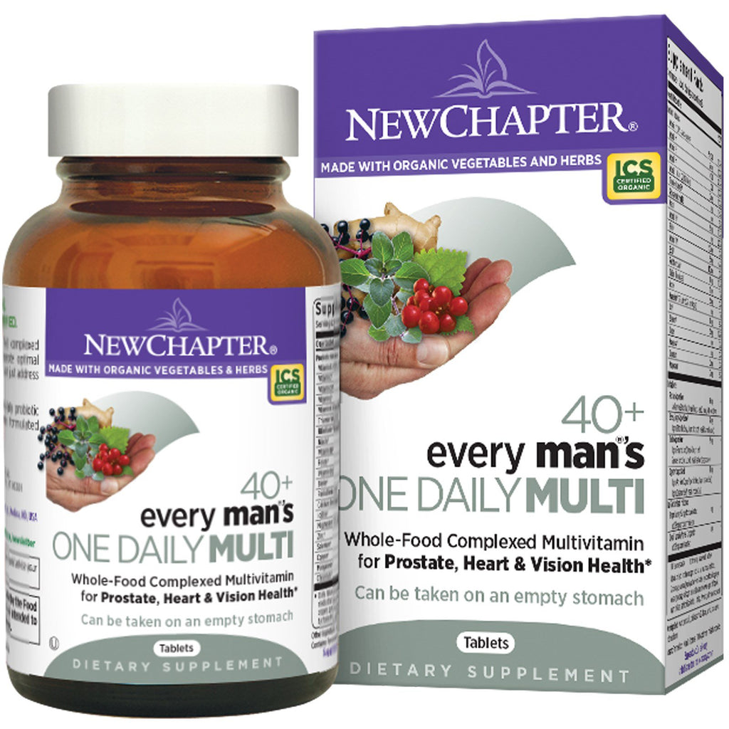 New Chapter、40+ Every Man's One Daily Multi、96 タブレット
