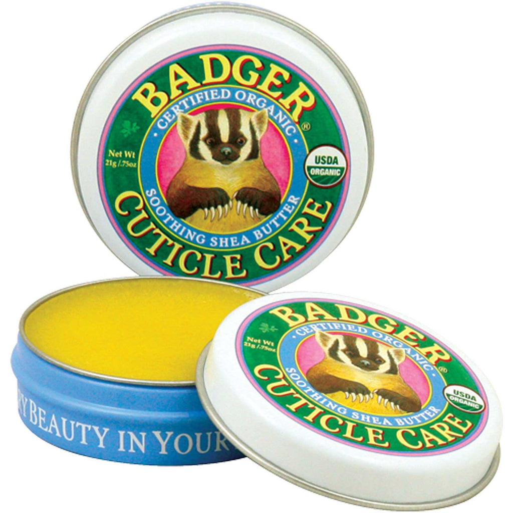 Badger Company, Cuticle Care, beroligende sheasmør, 0,75 oz (21 g)