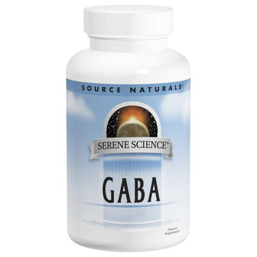 Source Naturals, GABA, 750 mg, 180 gélules