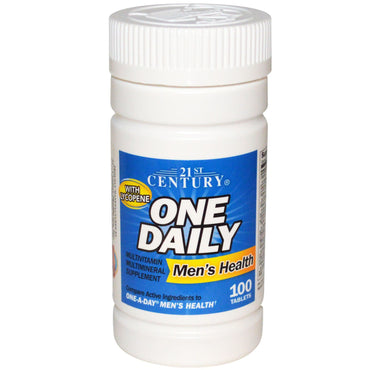 21e eeuw, één dag, de gezondheid van mannen, 100 tabletten