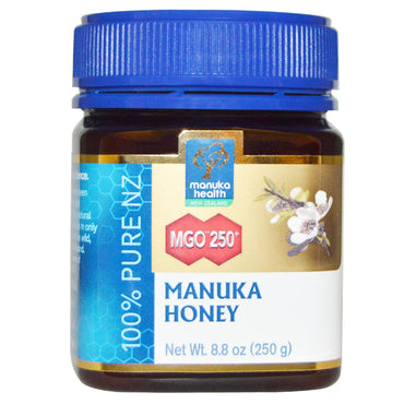 Manuka Health, น้ำผึ้งมานูก้า, MGO 250+, 8.8 ออนซ์ (250 กรัม)