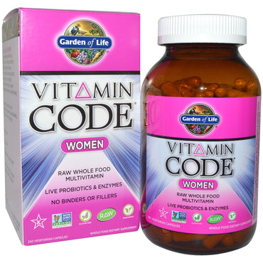 Have of Life, Vitamin Code, Kvinder, Raw Whole Food Multivitamin, 240 Veggie Caps