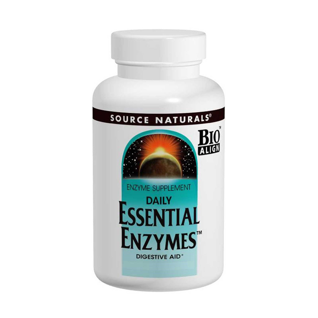 Source Naturals, Daily Essential Enzymes, 500 mg, 240 kapslar