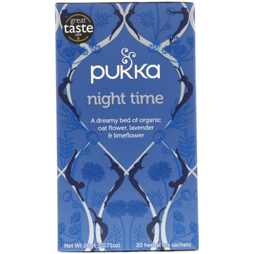 Pukka Herbs, Té nocturno, sin cafeína, 20 sobres de té de hierbas, 20 g (0,71 oz)