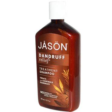 Jason Natural, Shampooing traitant, Soulagement des pellicules, 12 fl oz (355 ml)