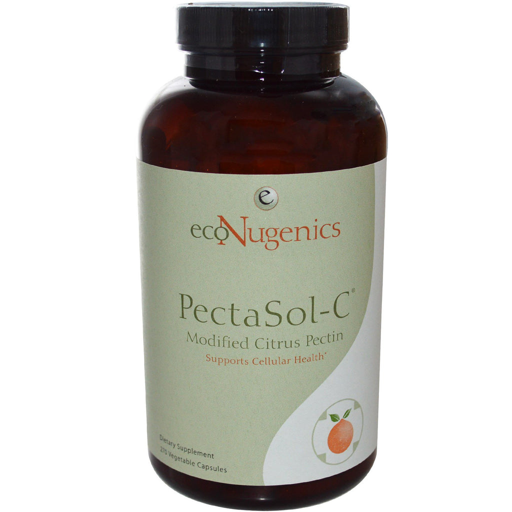 Econugenics, PectaSol-C, pectine d'agrumes modifiée, 270 capsules végétales