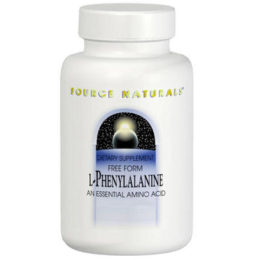 Source Naturals, L-Fenilalanina, 500 mg, 100 comprimidos
