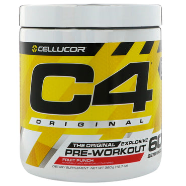 Cellucor, C4 Original Explosive, Pre-Workout, Fruit Punch, 12.7 oz (360 g)
