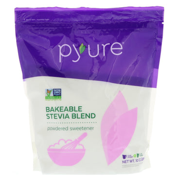 Pyure, bagebart Stevia-blanding pulveriseret sødemiddel, 10 oz (284 g)