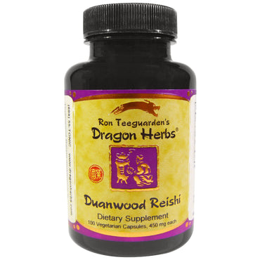 Dragon Herbs, 듀안우드 영지, 450 mg, 100 식물성 캡슐