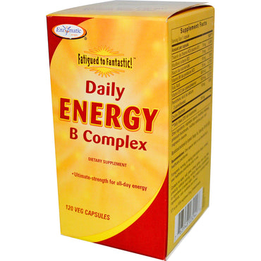 Enzymatische therapie, van vermoeidheid tot fantastisch!, Daily Energy B Complex, 120 Veggie Caps