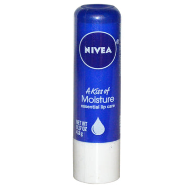Nivea, A Kiss of Moisture, Soin essentiel des lèvres, 0,17 oz (4,8 g)