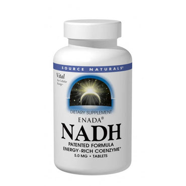 Source Naturals, ENADA NADH, 5,0 mg, 30 tabletter