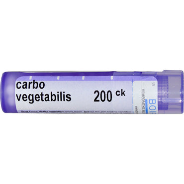 Boiron, remédios individuais, carbo vegetabilis, 200ck, aproximadamente 80 pellets