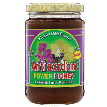 YS Eco Bee Farms, miere cu putere antioxidantă, 13,5 oz (383 g)