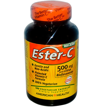 American Health, Ester-C، 500 مجم، 120 كبسولة نباتية
