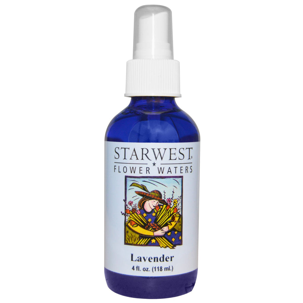 Starwest Botanicals, bloemenwater, lavendel, 4 fl oz (118 ml)