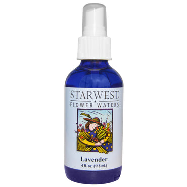 Starwest Botanicals, Flower Waters, Lavender, 4 fl oz (118 ml)