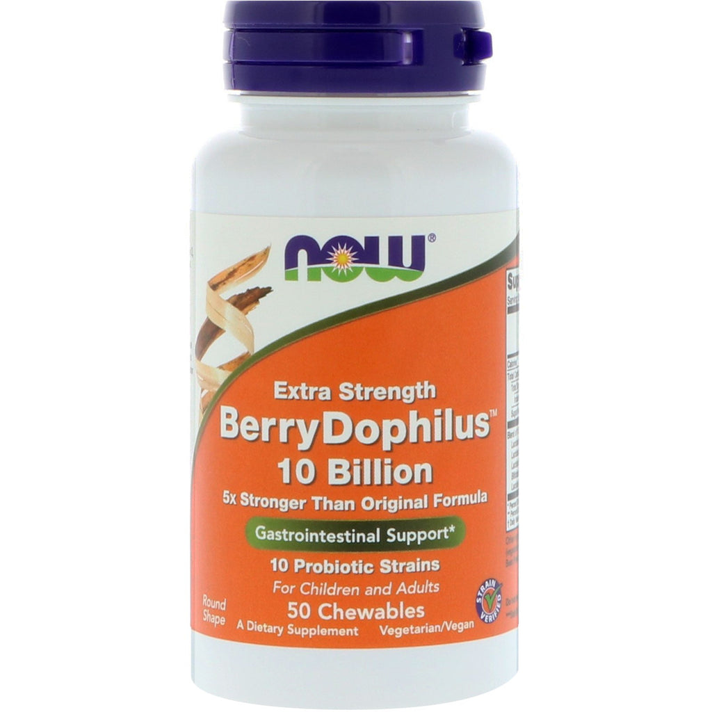 Now Foods, Extra Strength, Berry Dophilus, 50 Chewables