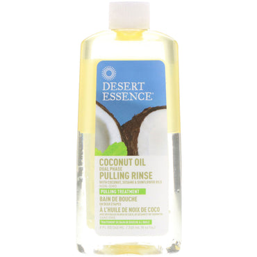 Desert Essence 코코넛 오일 듀얼 페이즈 풀링 린스 8 fl oz (240 ml)