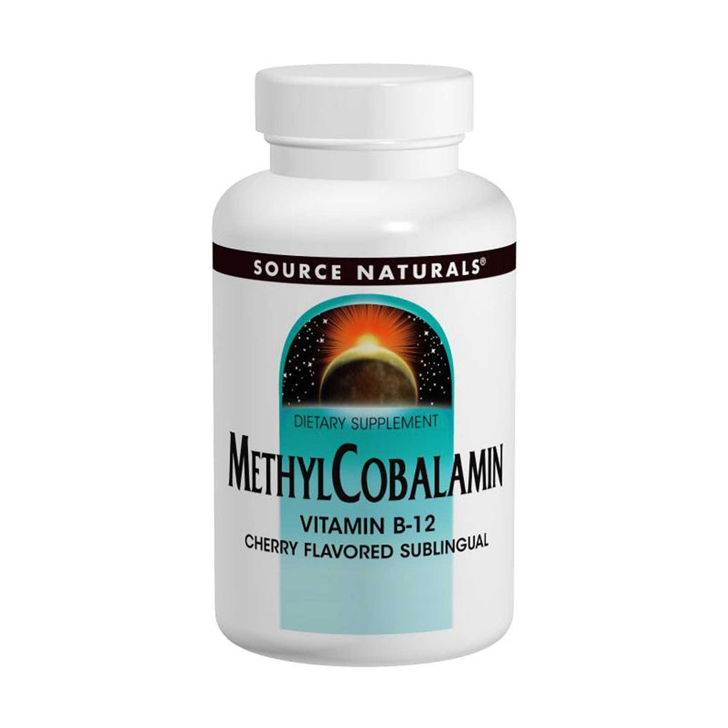Source Naturals, metilcobalamină, cu aromă de cireșe, 1 mg, 120 pastile BioLingual
