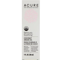 Acure, Seriously Soothing, Coconut Argan Oil, 1 fl oz (30 ml)