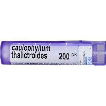 Boiron, remedios únicos, Caulophyllum Thalictroides, 200 CK, 80 gránulos
