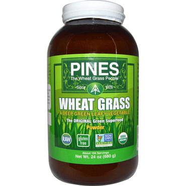 Pines International, Pines Wheat Grass, Powder, 24 oz (680 g)