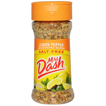 Mrs. Dash, citronpeppar kryddblandning, saltfri, 2,5 oz (71 g)