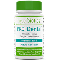 Hyperbiotics, PRO-Dental, Natural Mint Flavor, 45 Chewable Tablets