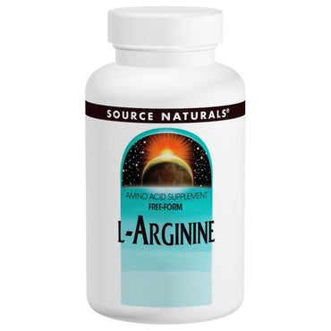 Source Naturals, L-arginin, fri form, 1000 mg, 100 tabletter