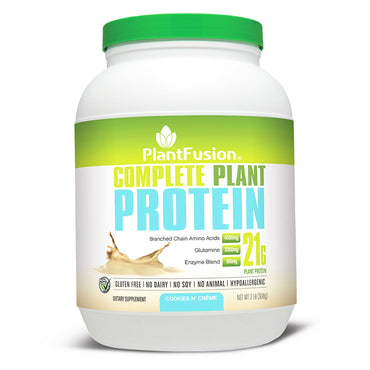 PlantFusion, Proteína vegetal completa, Cookies N' Creme, 2 lb (908 g)