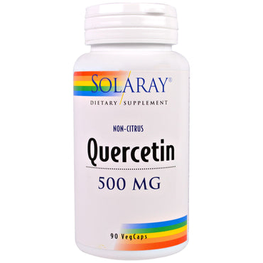 Solaray, quercetina, 500 mg, 90 cápsulas vegetales