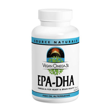 Source Naturals, Wegańskie Omega-3S, EPA-DHA, 300 mg, 60 wegańskich kapsułek żelowych
