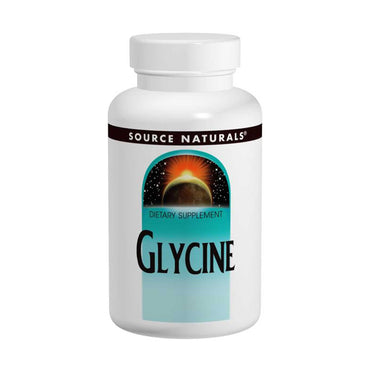 Source Naturals, Glycine, 500 mg, 200 gélules