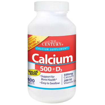 21. århundrede, calcium 500 + d3, 400 kapsler