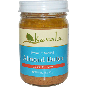 Kevala, Manteiga de Amêndoa, Crocante Clássico, 340 g (12 oz)