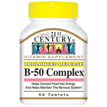 21st Century, Complejo B-50, 60 comprimidos