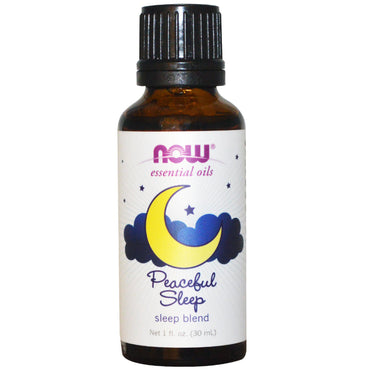 Now Foods eteriska oljor Sleep Blend Peaceful Sleep 1 fl oz (30 ml)