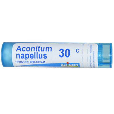 Boiron, remèdes uniques, Aconitum Napellus, 30C, environ 80 granulés