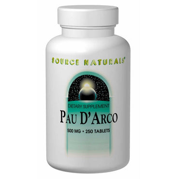 Source Naturals, Pau D'Arco, 500 mg, 250 tablete