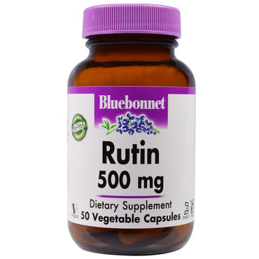 Bluebonnet Nutrition, Rutina, 500 mg, 50 Cápsulas Vegetais