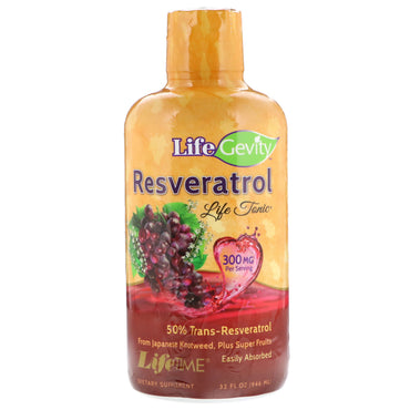 Life Time, LifeGevity Resveratrol Life Tonic, 32 fl oz (942 ml)