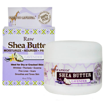 Out of Africa Reine Sheabutter Lavendel 4 oz (113 g)