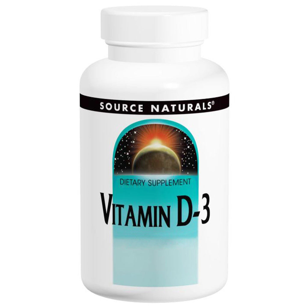 Source Naturals, vitamina D-3, 400 UI, 200 tabletas