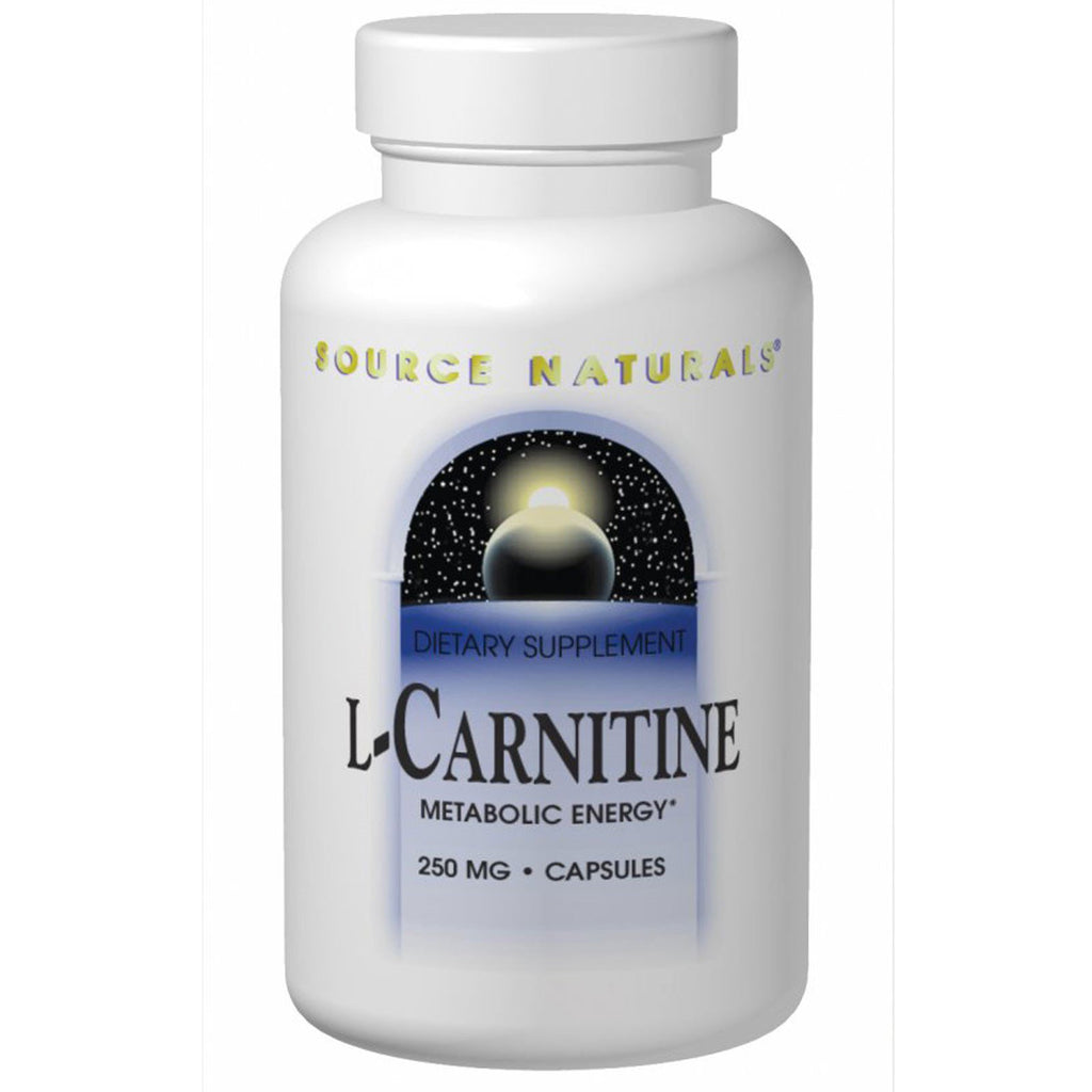 Source Naturals, L-carnitină, 250 mg, 120 capsule