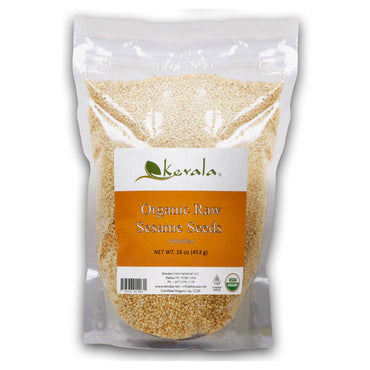 Kevala, sementes de gergelim cruas, 453 g (16 onças)