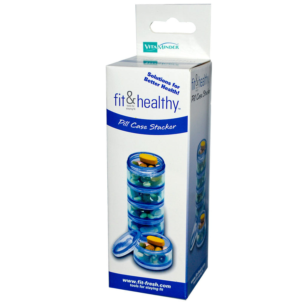 Vitaminder, fit & healthy, empilhador de caixas de comprimidos